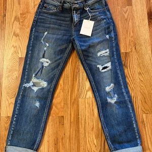 Kancan distressed boyfriend jeans, NWT, 5/26